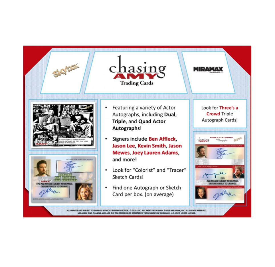 2023 Upper Deck Chasing Amy Trading Cards 12-Box Case