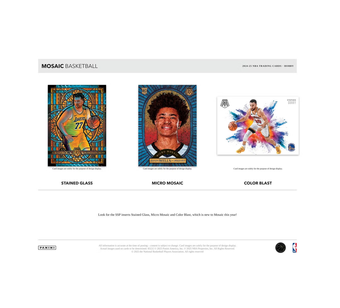 2024-25 Panini Mosaic Basketball Hobby Pack