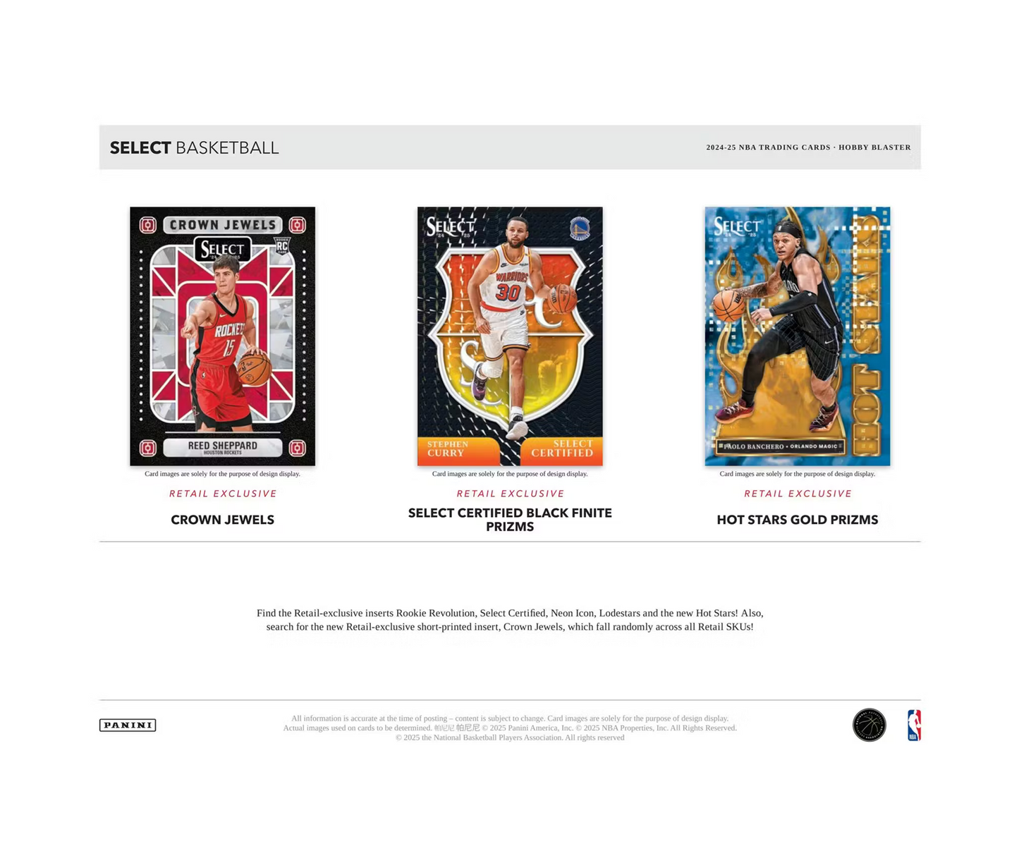 2024-25 Panini Select Basketball Hobby Blaster Box