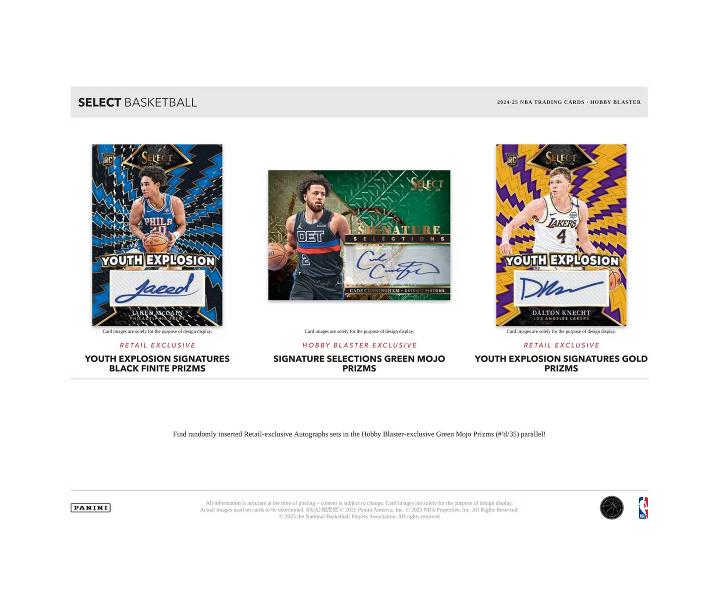2024-25 Panini Select Basketball Hobby Blaster 20-Box Case