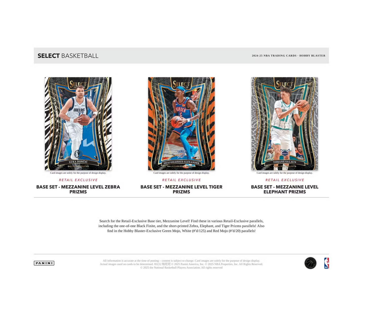 2024-25 Panini Select Basketball Hobby Blaster Box