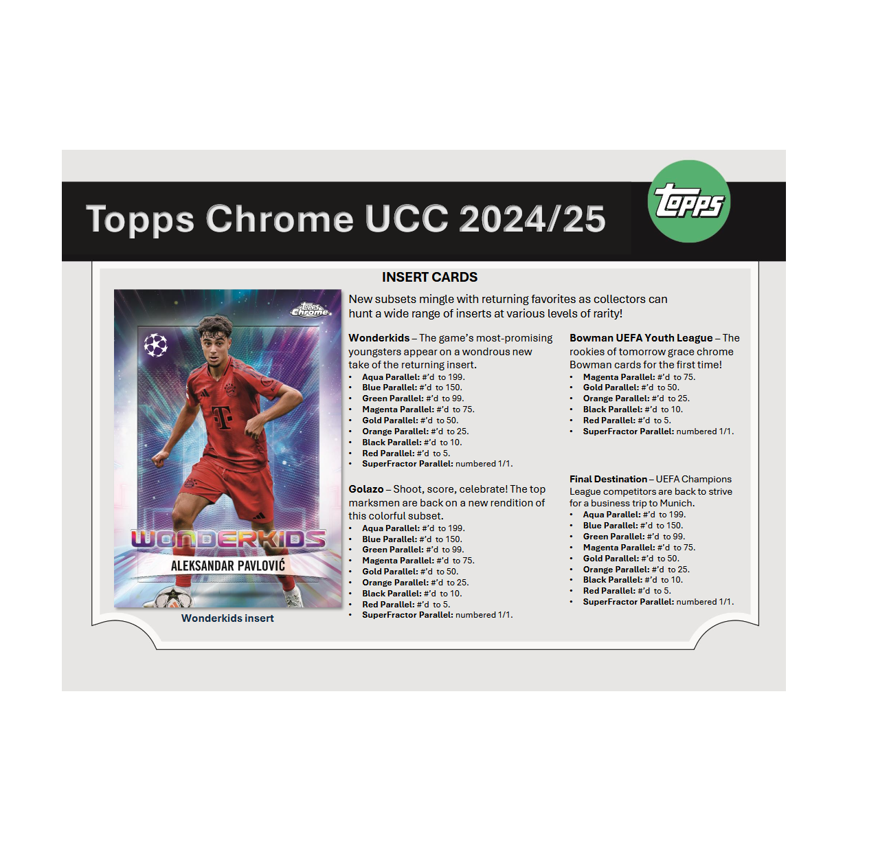 2024-25 Topps Chrome UEFA Club Competitions Soccer Jumbo Hobby Box