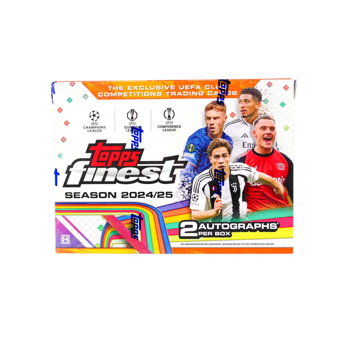 2024-25 Topps Finest UEFA Club Competitions Soccer Hobby Box