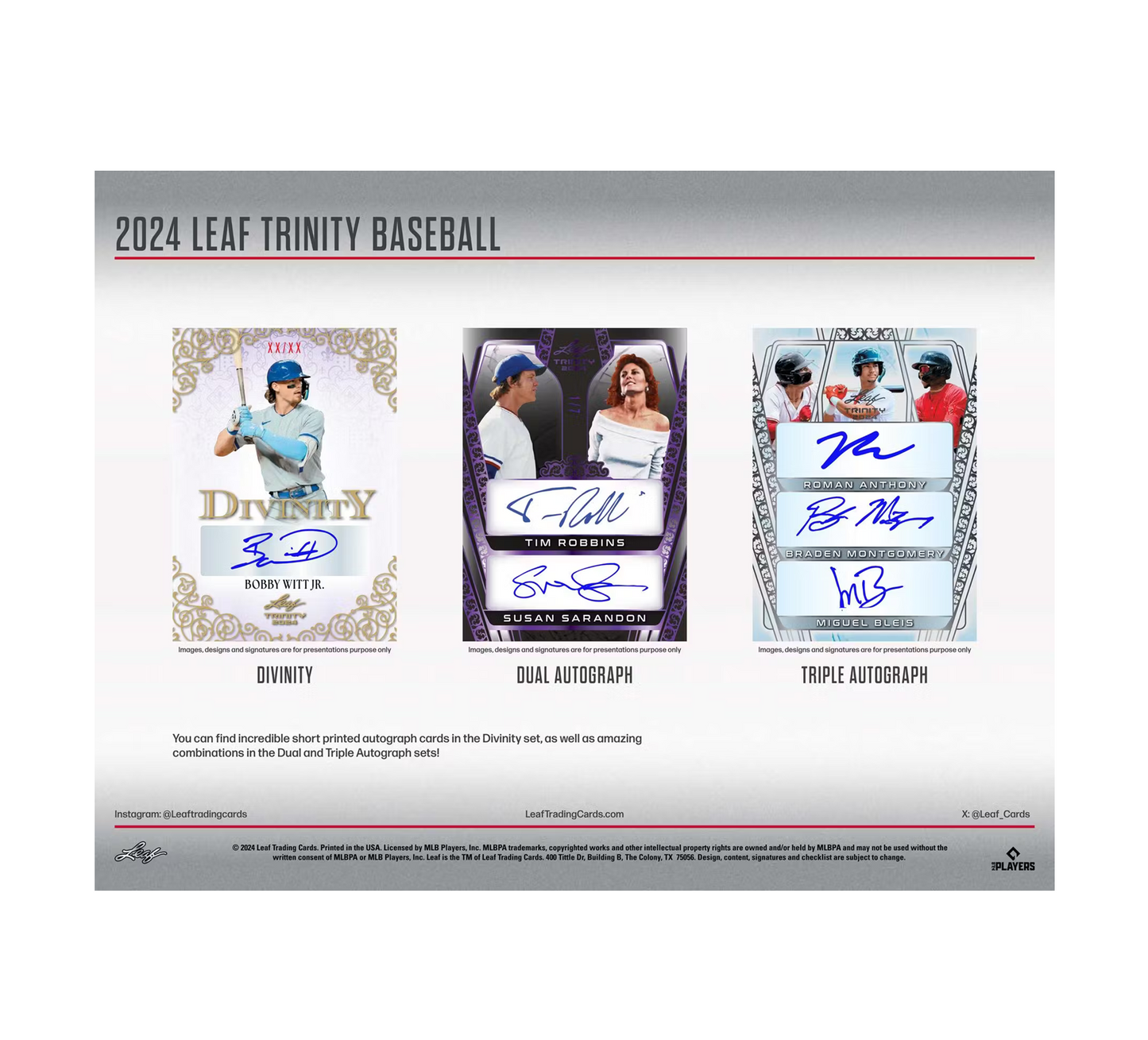 2024 Leaf Trinity Baseball Hobby Box