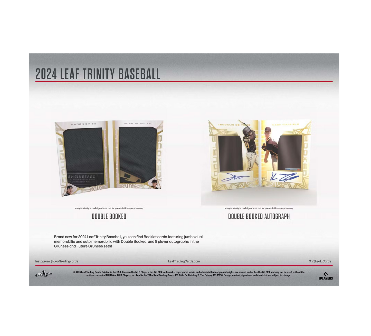2024 Leaf Trinity Baseball Hobby Box