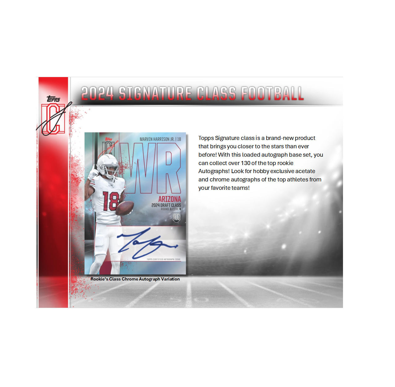 2024 Topps Signature Class Football Hobby Box