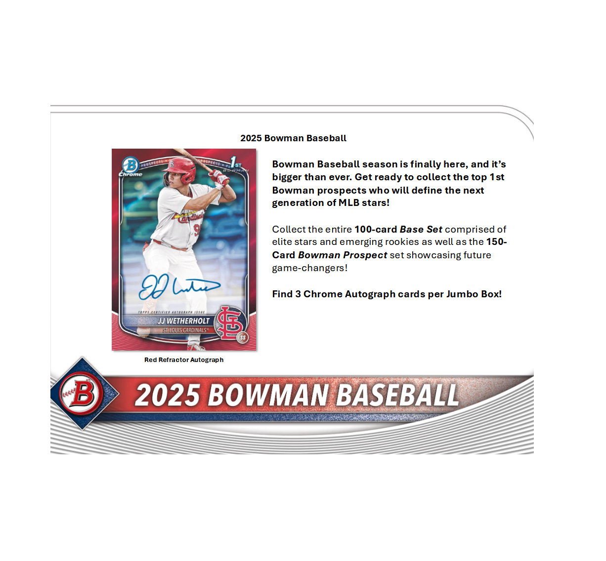 2025 Bowman Baseball Jumbo Hobby Pack