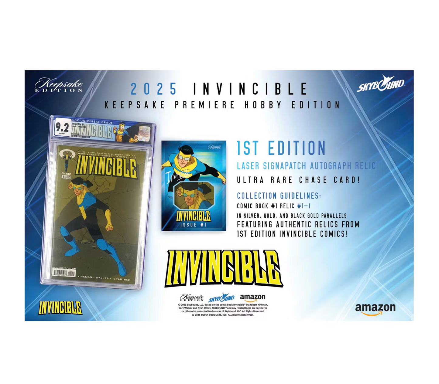 2025 Keepsake Invincible Season 1 Premiere Hobby 10-Box Case