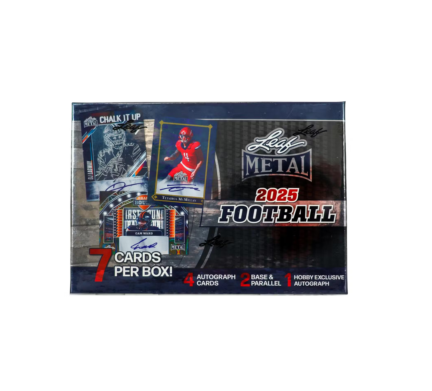 2025 Leaf Metal Football Hobby 12-Box Case