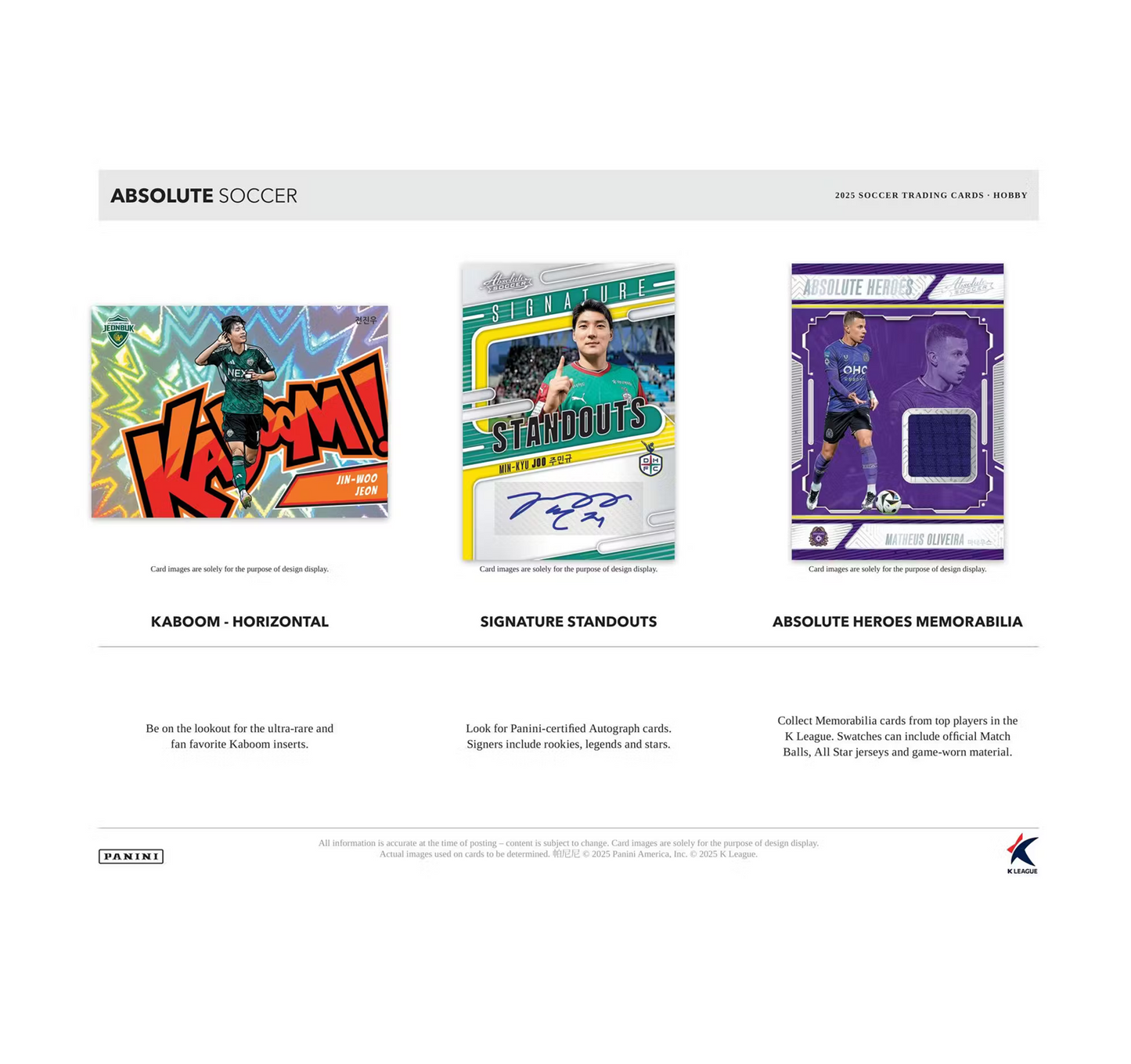 2025 Panini Absolute K League Soccer Hobby Box