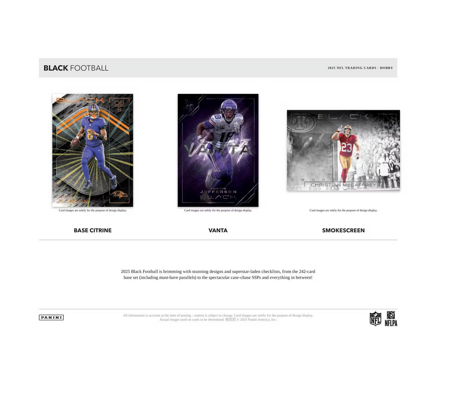 2025 Panini Black Football Hobby 12-Box Case