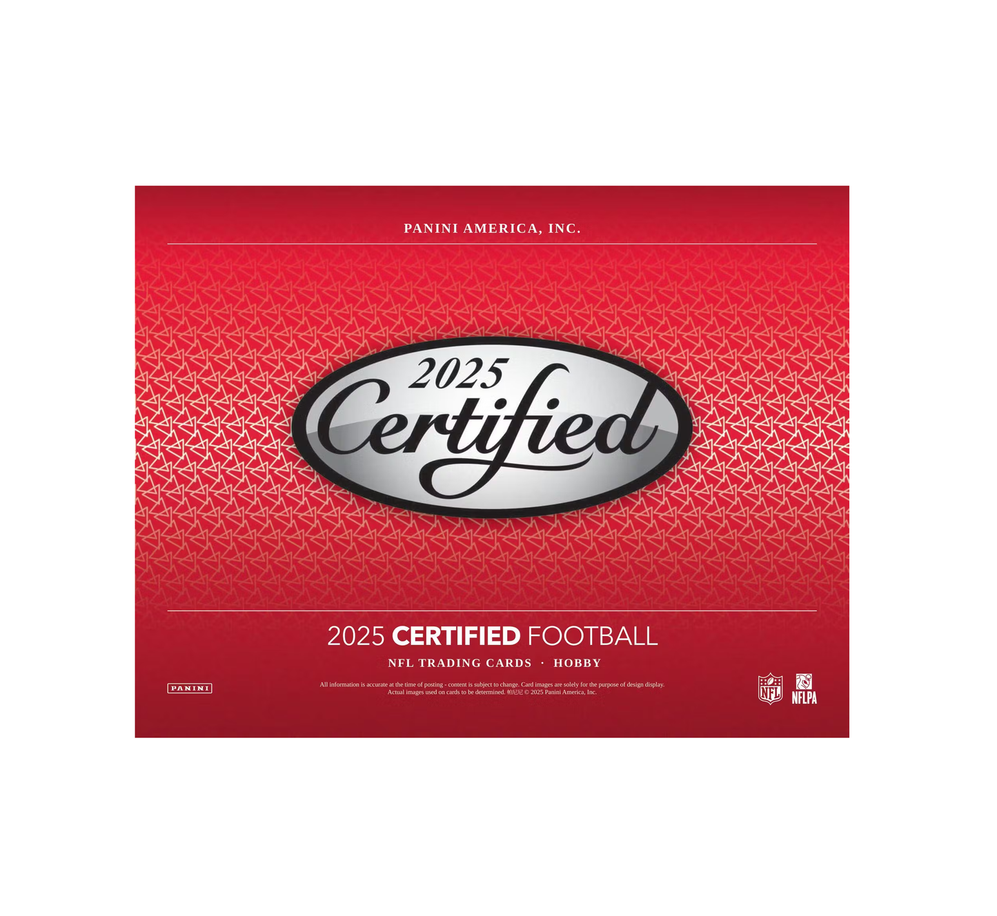 2025 Panini Certified Football Hobby 16-Box Case