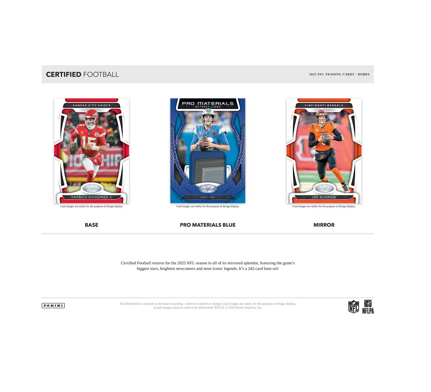 2025 Panini Certified Football Hobby Box