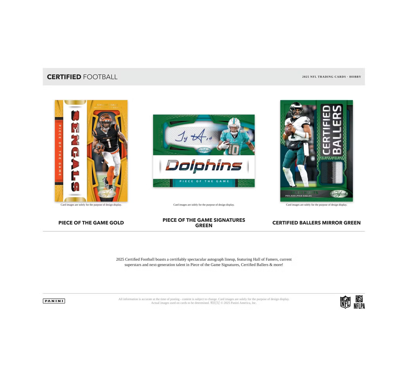 2025 Panini Certified Football Hobby Box