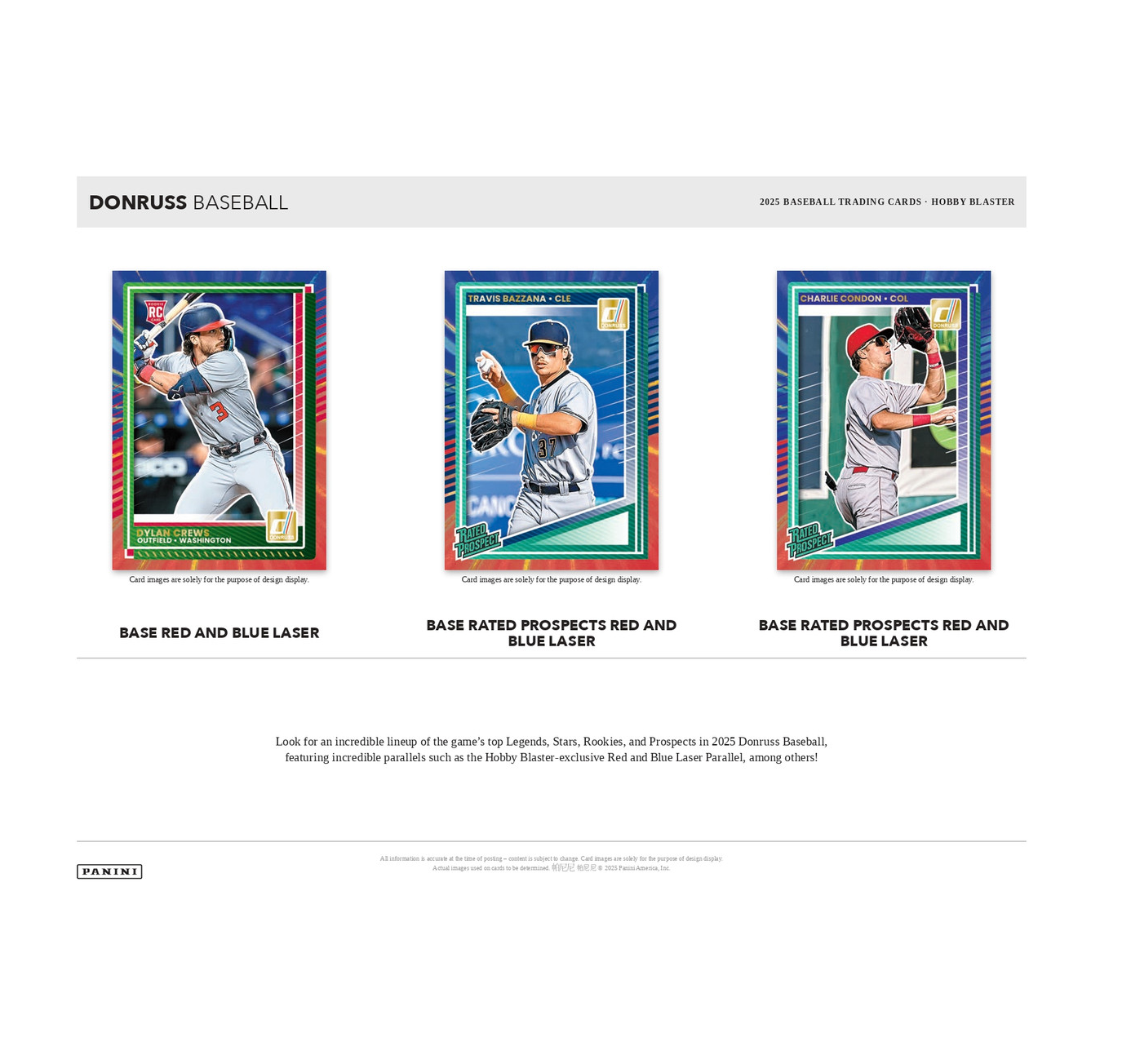 2025 Panini Donruss Baseball Hobby Blaster Box