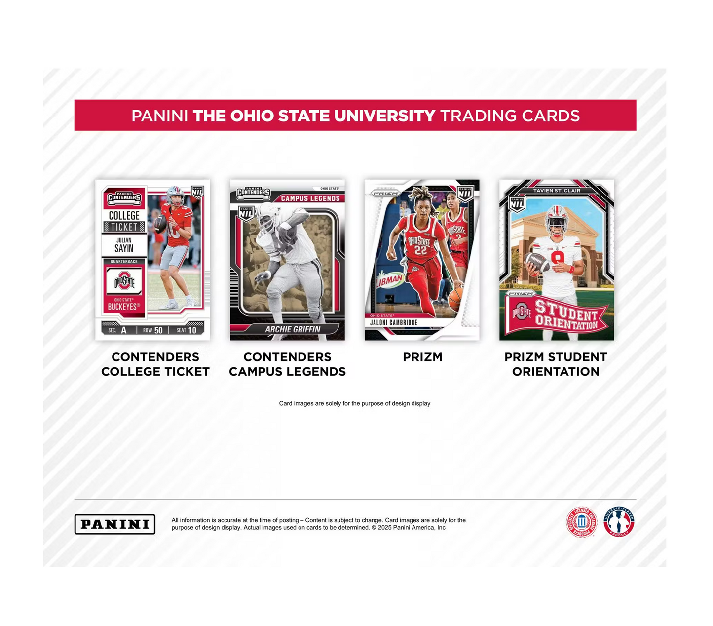 2025 Panini Ohio State University Collegiate Football Hobby 20-Box Case
