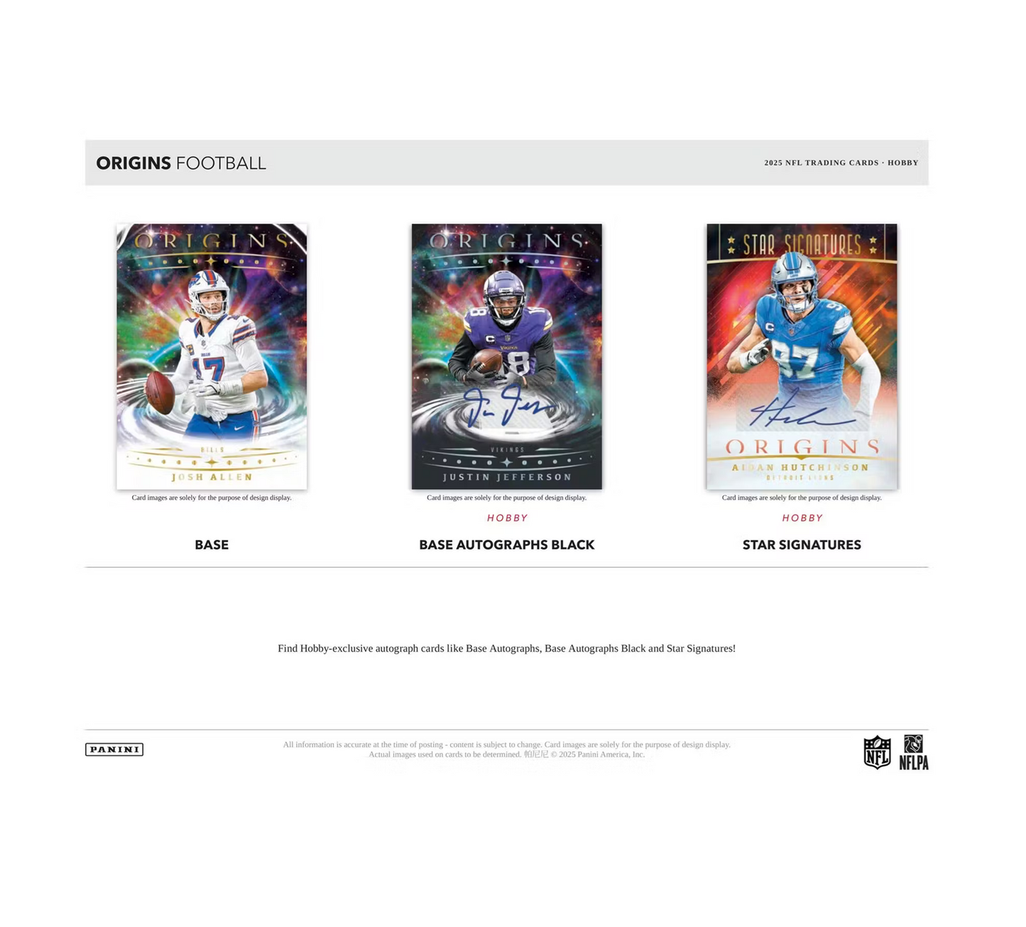 2025 Panini Origins Football Hobby Box
