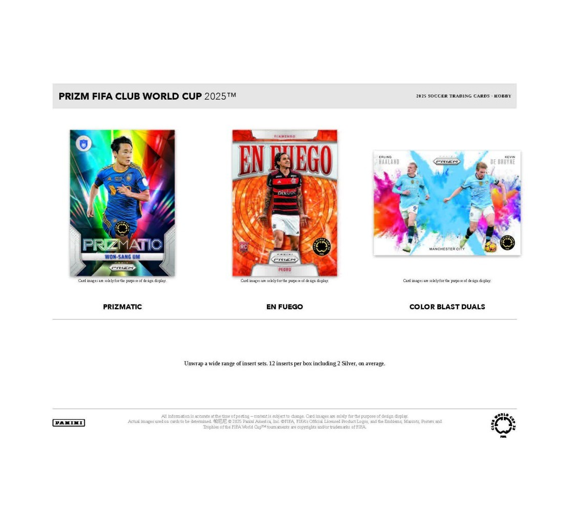2025 Panini Prizm FIFA Club World Cup Soccer Hobby Box