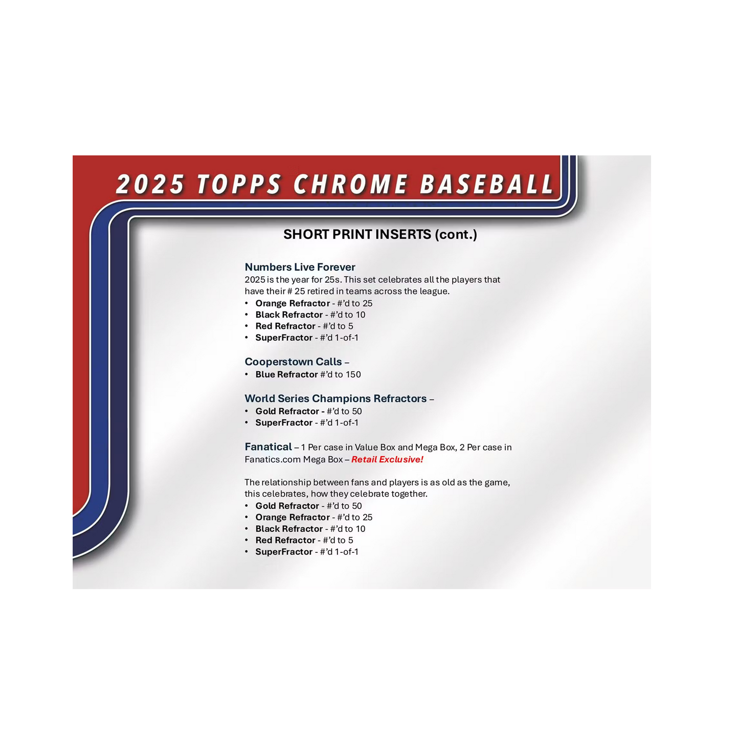 2025 Topps Chrome Baseball Mega Box