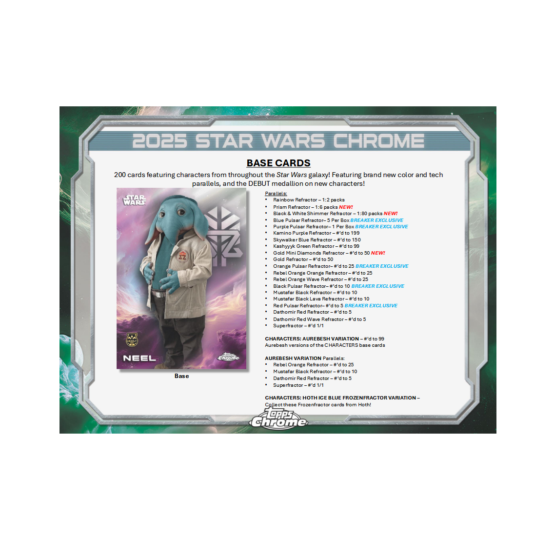 2025 Topps Chrome Star Wars Breaker's Delight Box