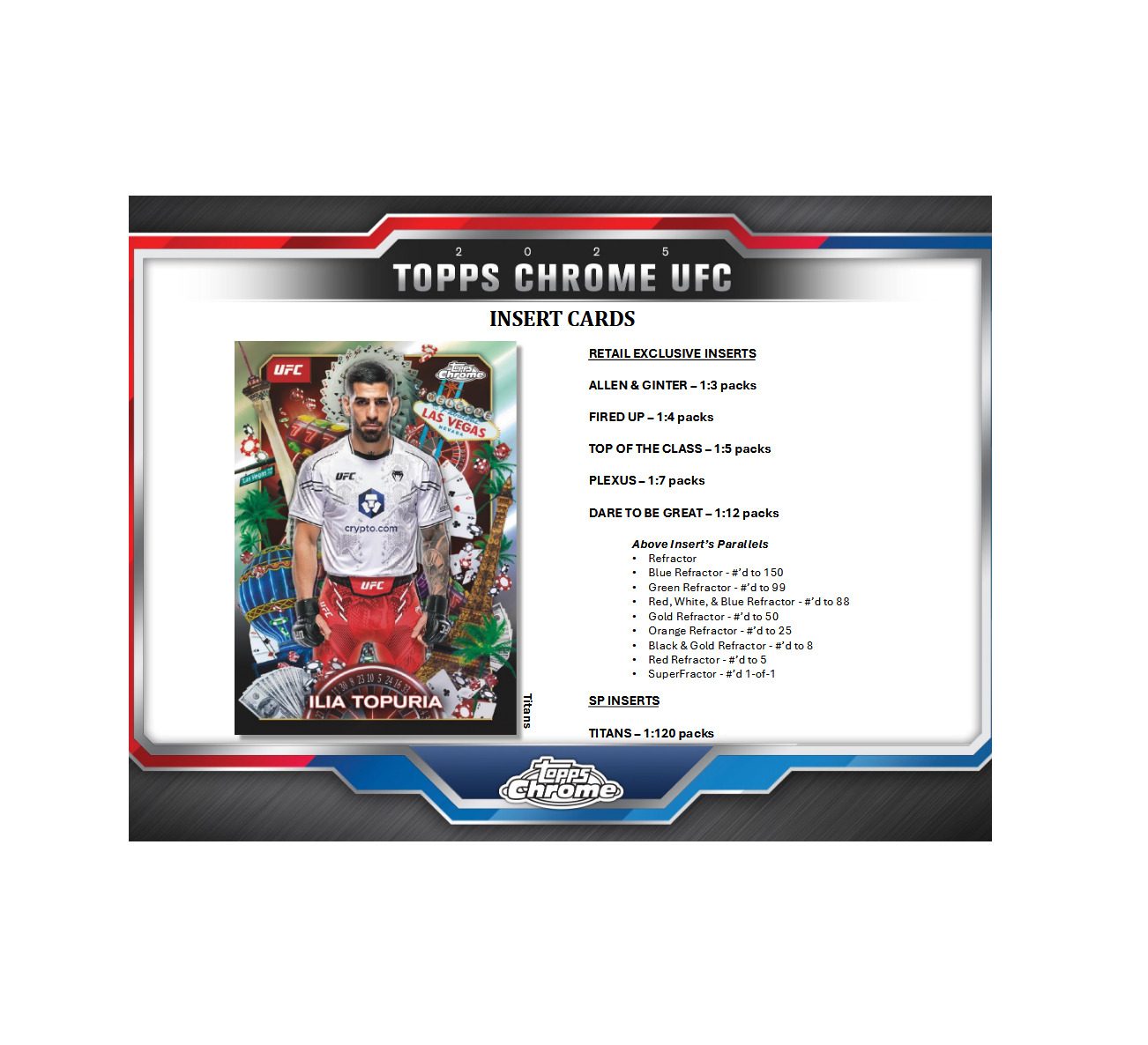 2025 Topps Chrome UFC Mega 20-Box Case