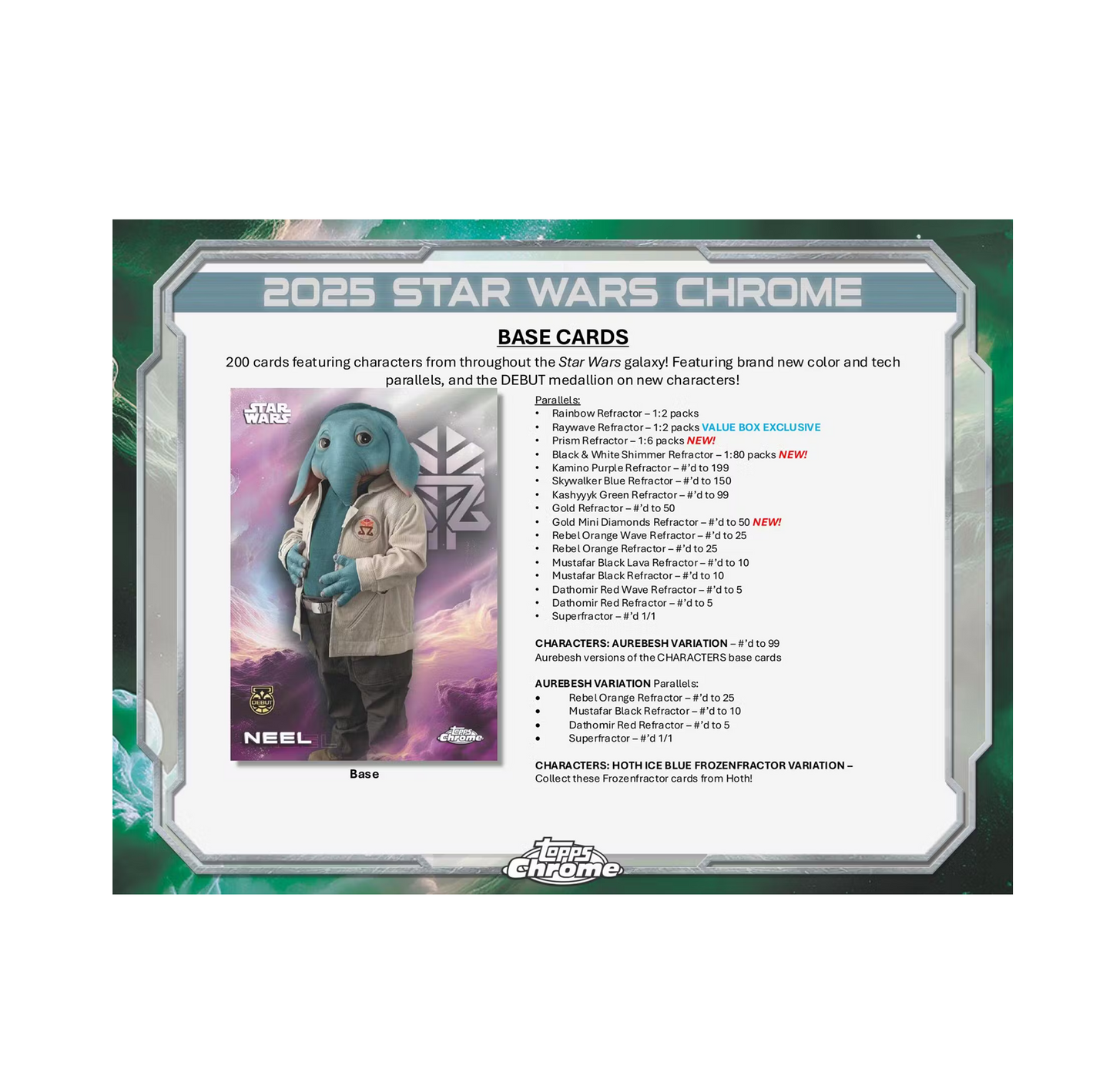 2025 Topps Star Wars Chrome Blaster Box