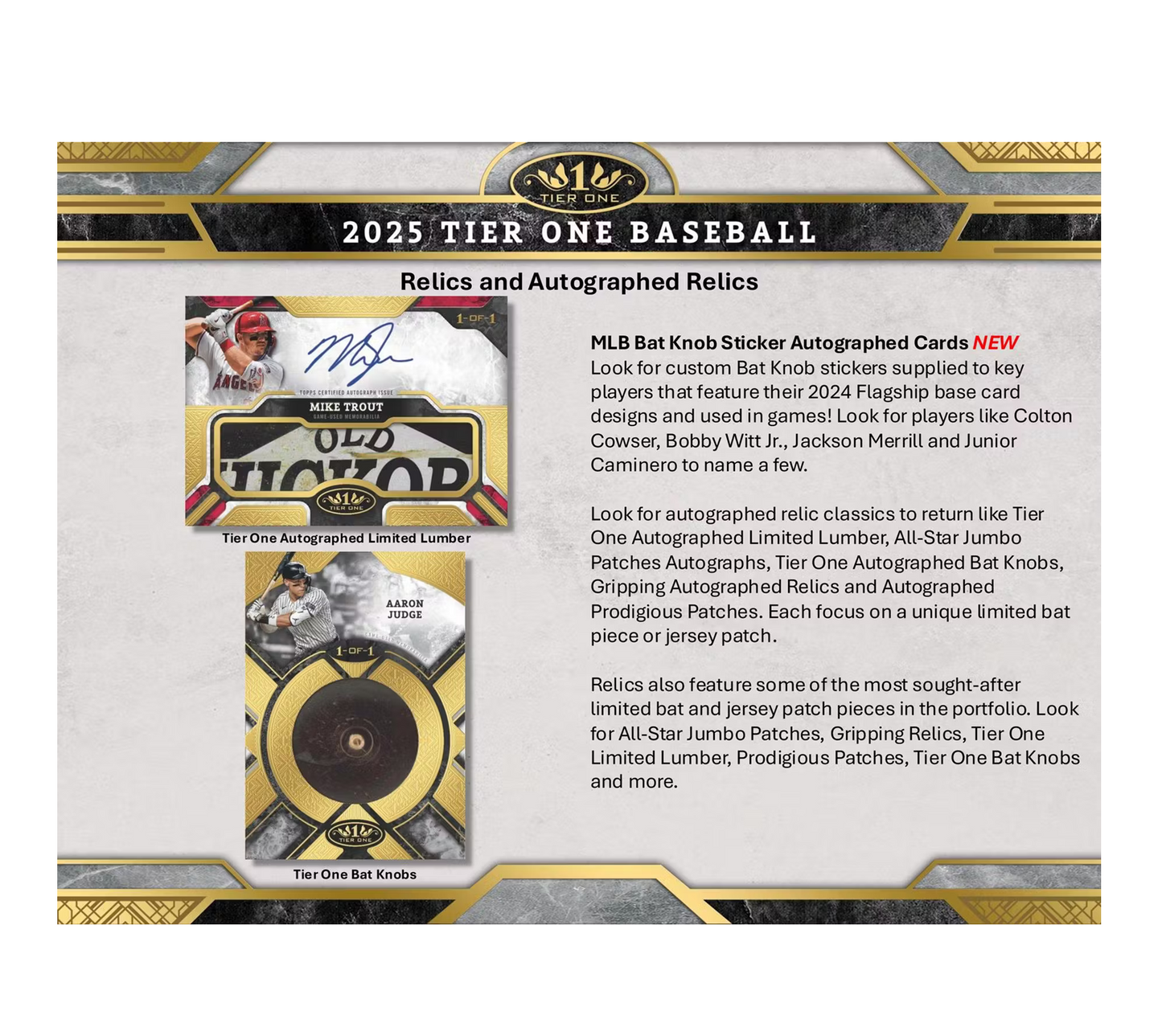 2025 Topps Tier One Baseball Hobby Box