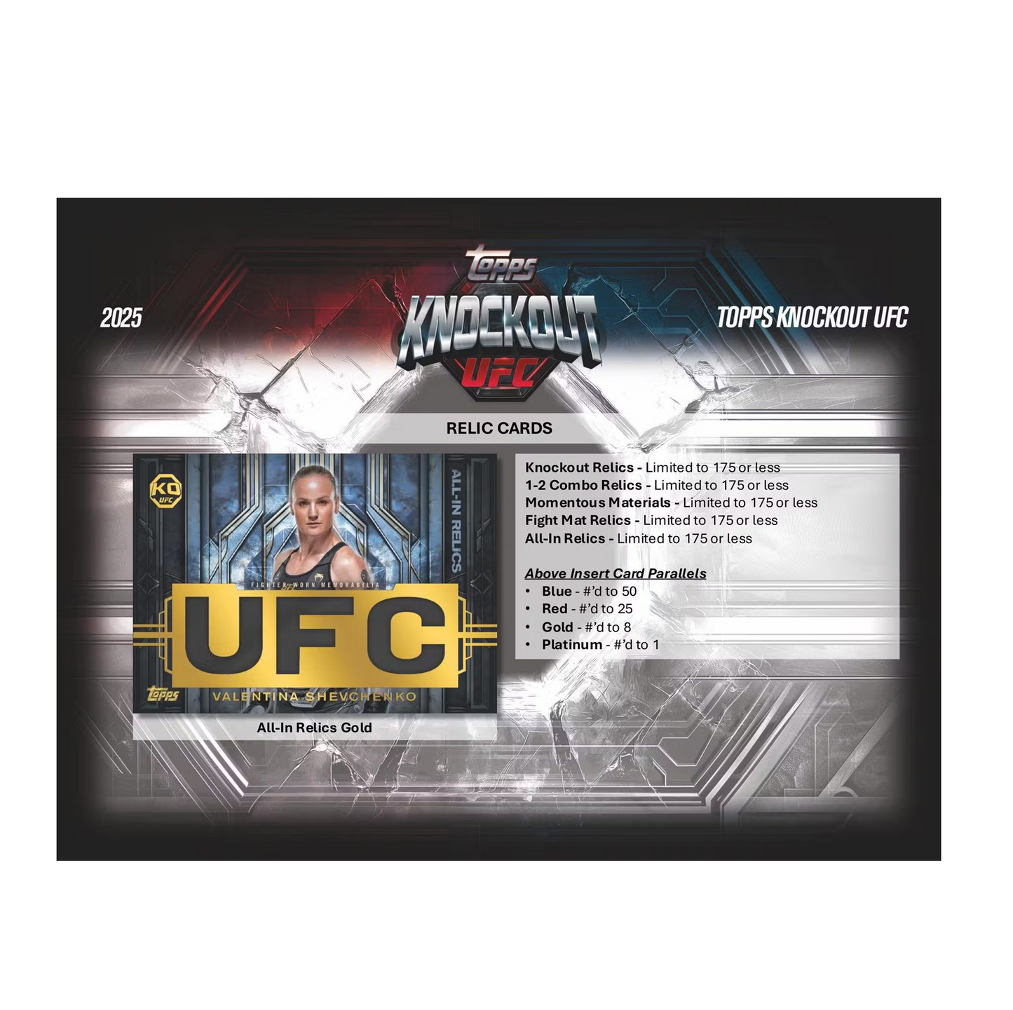 2025 Topps UFC Knockout Hobby Box