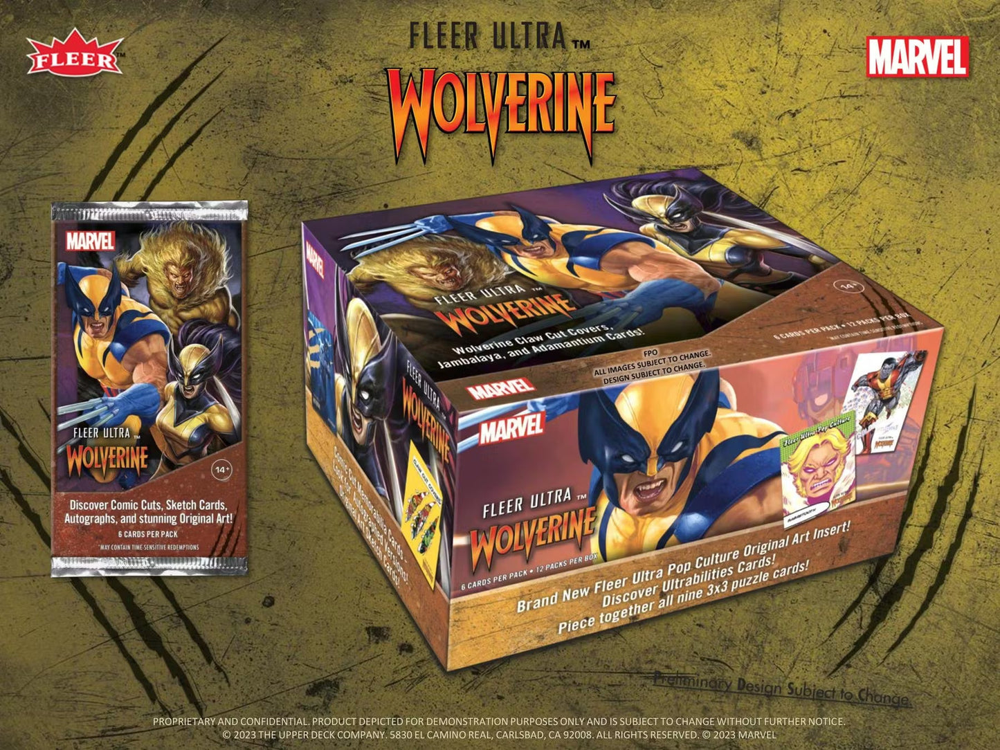 2024 Upper Deck Marvel Fleer Ultra Wolverine Trading Cards Hobby 6-Box Case