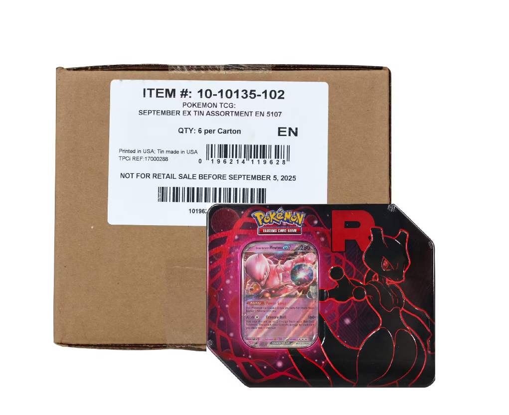 Pokemon Team Rocket 6-Tin Case