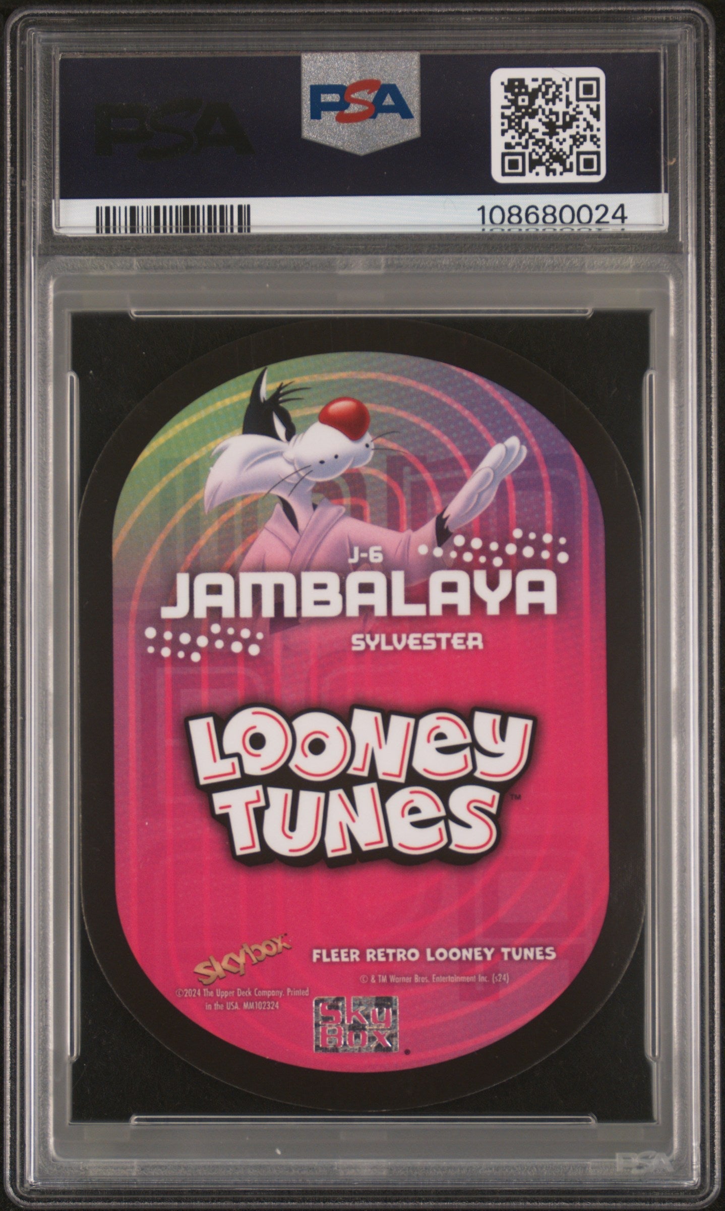 2024 Fleer Retro Looney Tunes Jambalaya Sylvester #J6 PSA 9
