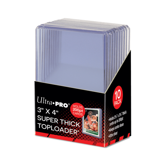 Ultra Pro 3" x 4" Super Thick 200PT Toploaders