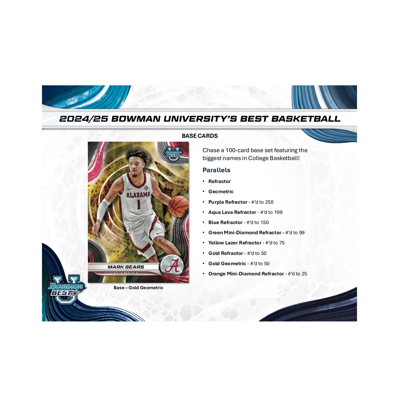 2024-25 Bowman University Best Basketball Breaker Delight Box