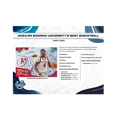 2024-25 Bowman University Best Basketball Breaker Delight 10-Box Case
