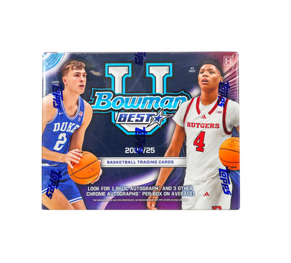 2024-25 Bowman University Best Basketball Hobby 12-Box Case