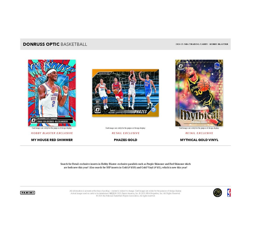 2024-25 Panini Donruss Optic Basketball Hobby Blaster Box