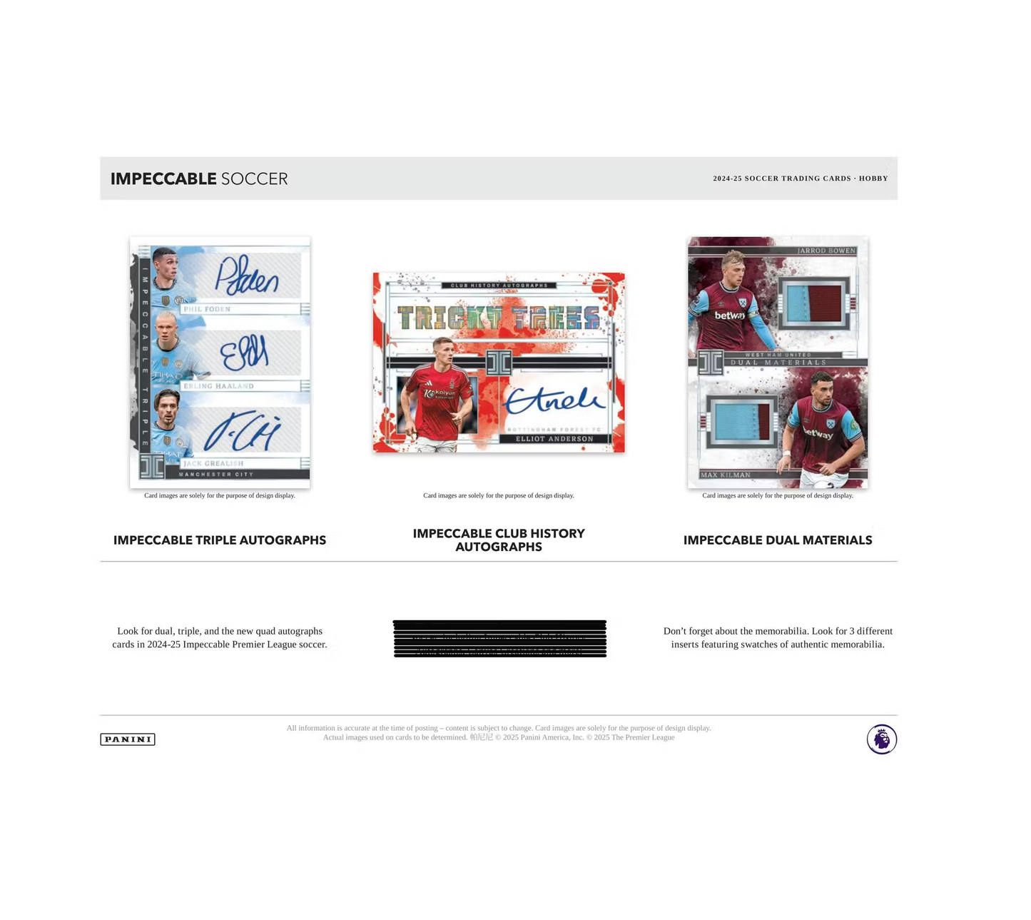 2024-25 Panini Impeccable Soccer Hobby Box