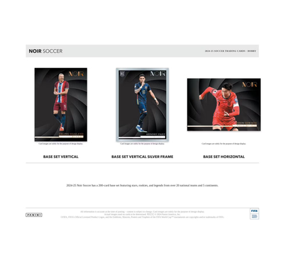 2024-25 Panini Noir Soccer Hobby 3-Box Case