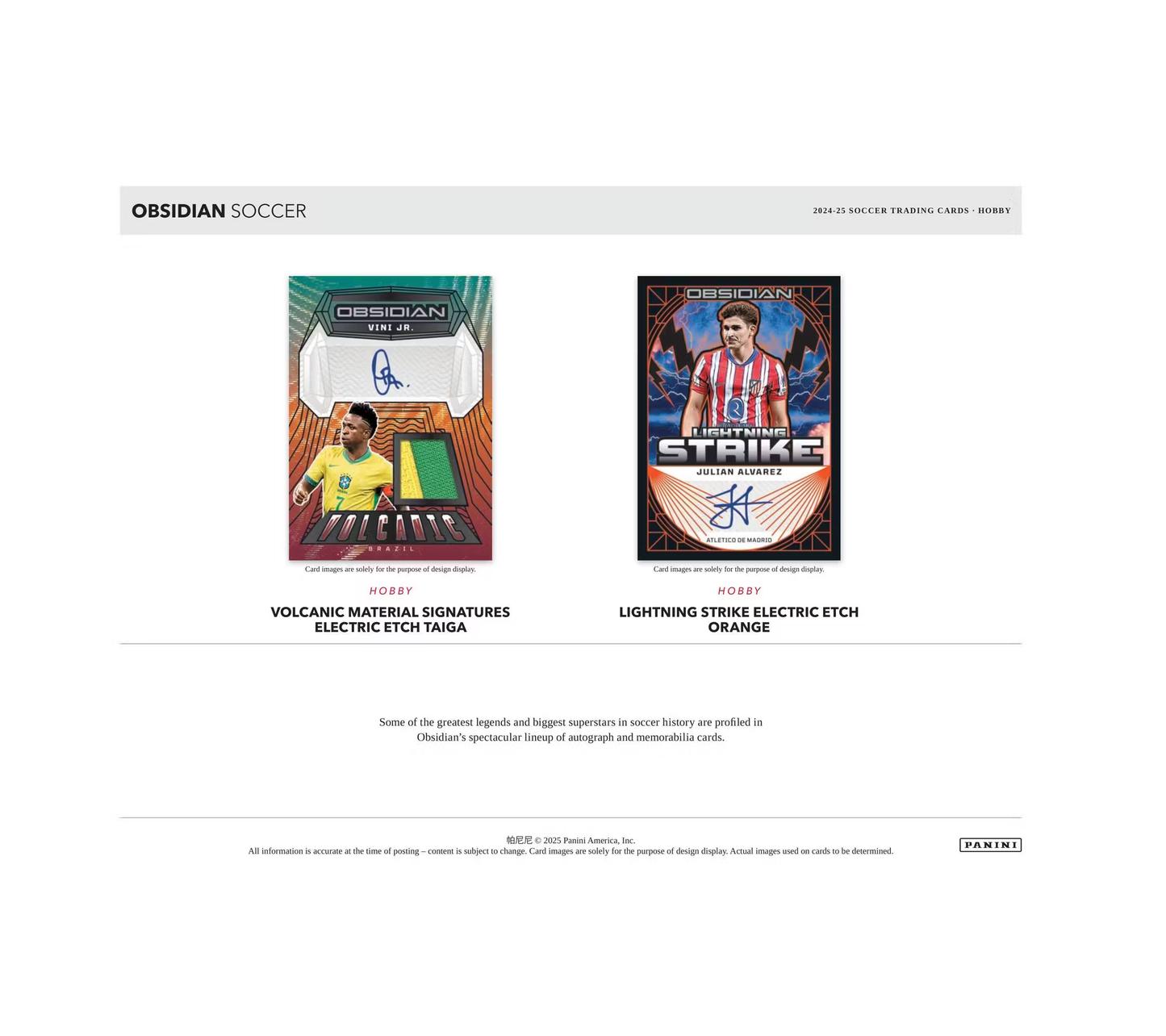 2024-25 Panini Obsidian Soccer Hobby 12-Box Case