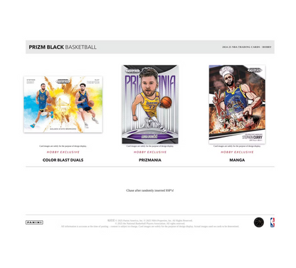 2024-25 Panini Prizm Black Basketball Hobby 12-Box Case