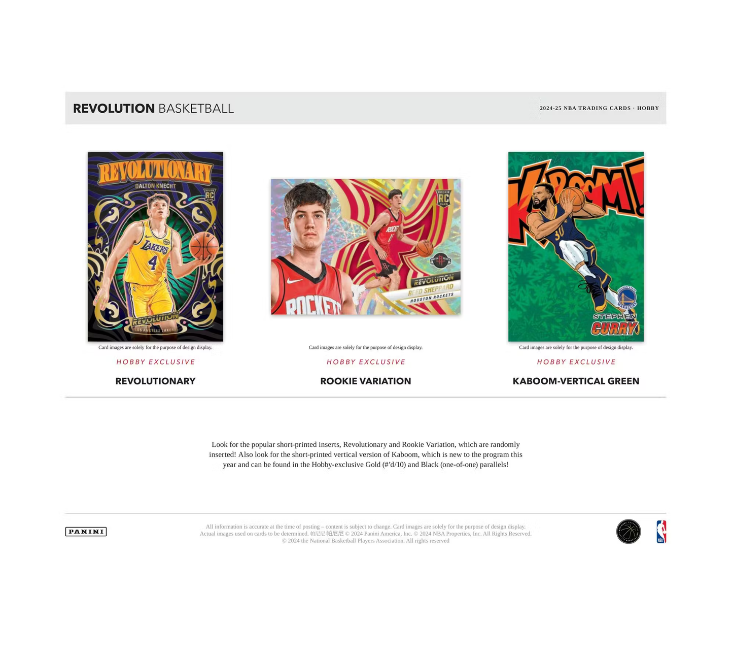 2024-25 Panini Revolution Basketball Hobby 8-Box Case