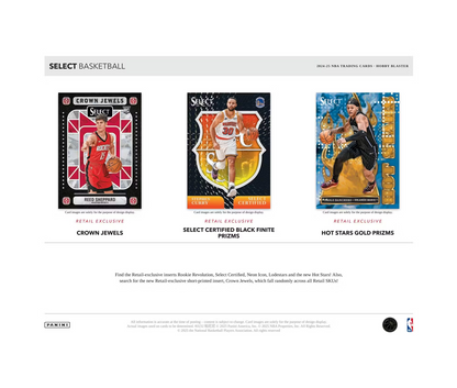 2024-25 Panini Select Basketball Hobby Blaster Box
