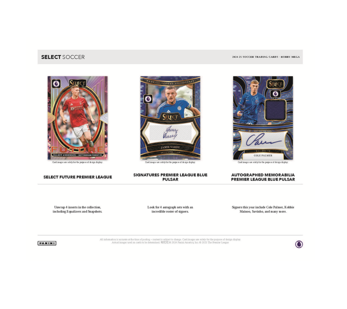 2024-25 Panini Select Premier League Soccer Hobby Mega Box