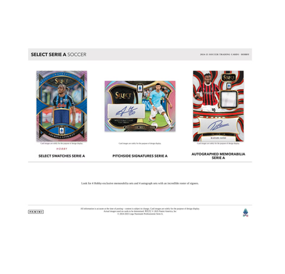 2024-25 Panini Select Serie A Soccer Hobby Pack