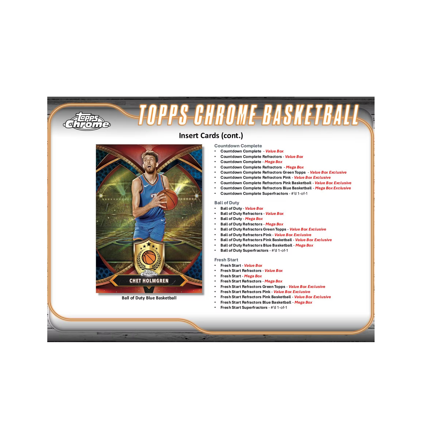 2024-25 Topps Chrome Basketball Mega Box