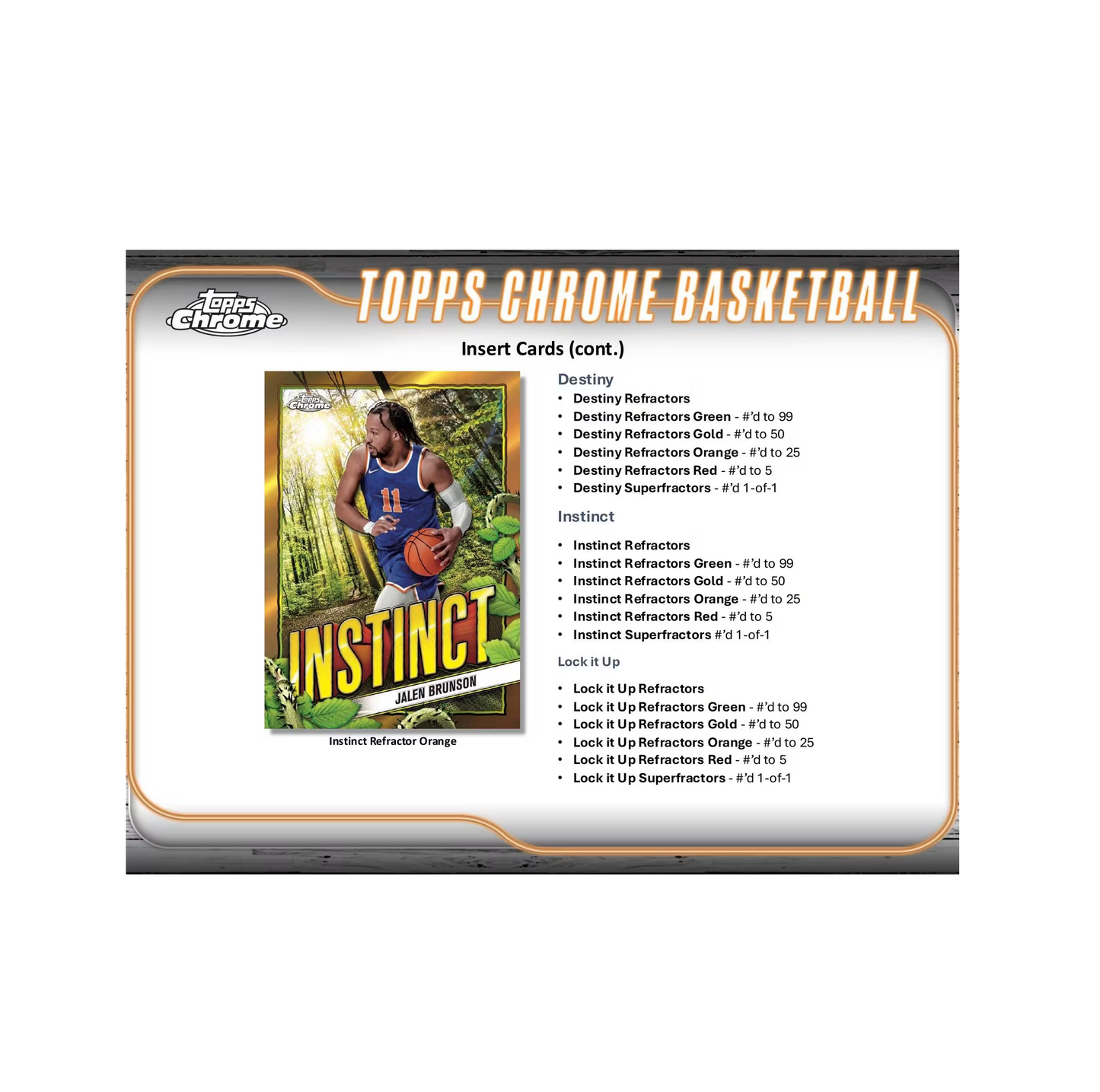 2024-25 Topps Chrome Basketball Breaker's Delight 10-Box Case