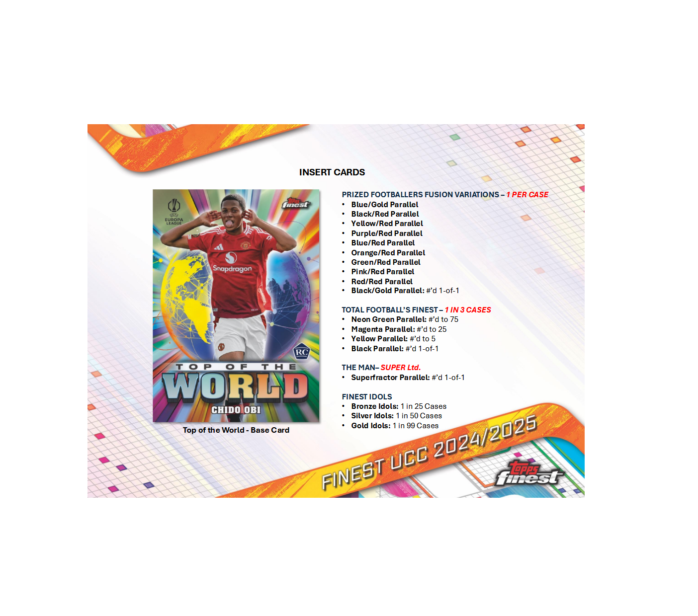 2024-25 Topps Finest UEFA Club Competitions Soccer Hobby Box