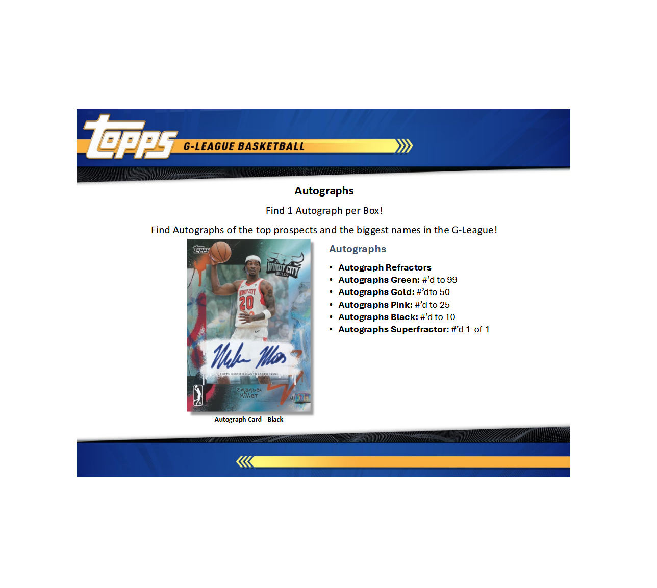 2024-25 Topps G-League Basketball Hobby Box