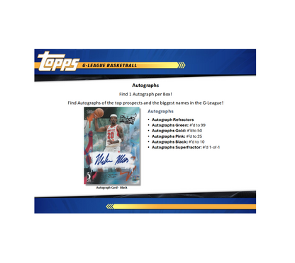 2024-25 Topps G-League Basketball Hobby Box