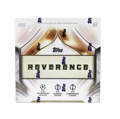 2024-25 Topps UEFA Club Competitions Reverence Soccer Hobby 4-Box Case